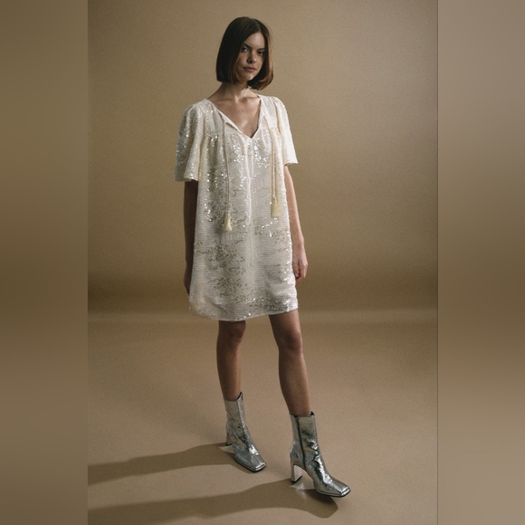 Molly Bracken Gabrielle Collection Sequin Straight Dress - Picture 5 of 17